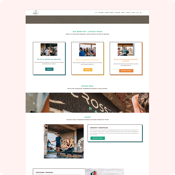 Crossfit bonaire website project